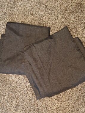 Set Of 2 Blackout Curtain Panels Dark Grey